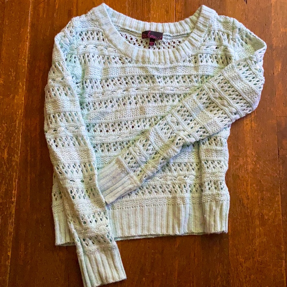 Mint Green Knit Sweater